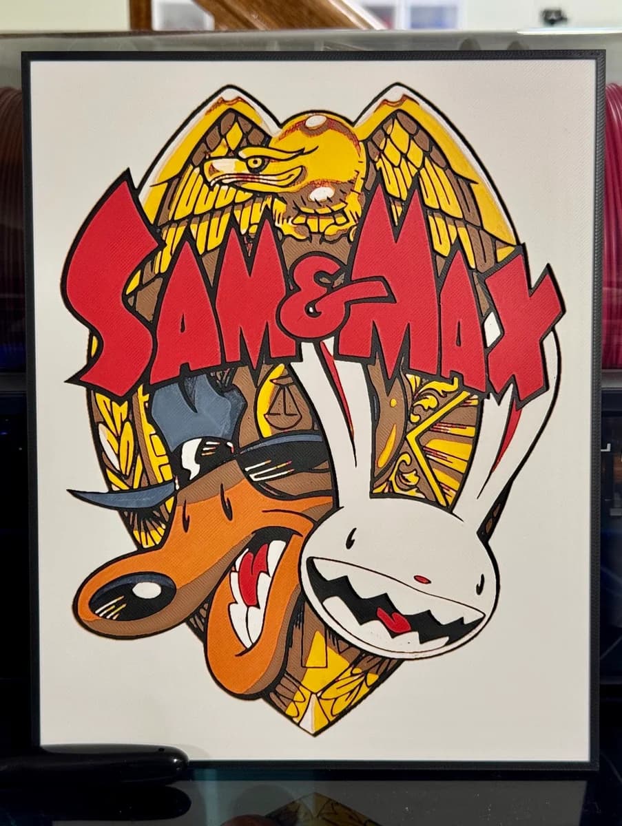Sam & Max by Strata Prints HueForge model: Sam & Max by Strata Prints