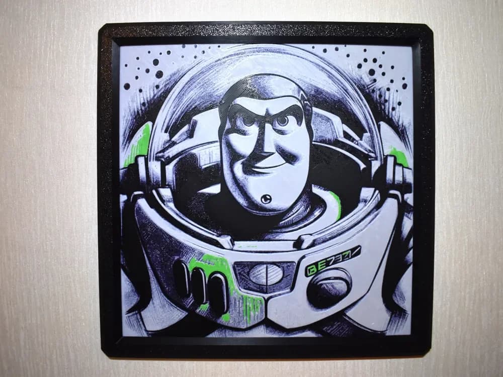 Buzz Lightyear Hueforge by Chris B HueForge model: Buzz Lightyear Hueforge by Chris B