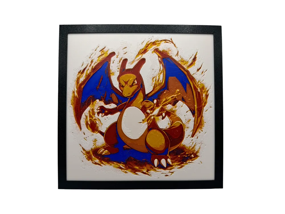 Charizard - Pokemon Hueforge by Canadian Gamer HueForge model: Charizard - Pokemon Hueforge by Canadian Gamer
