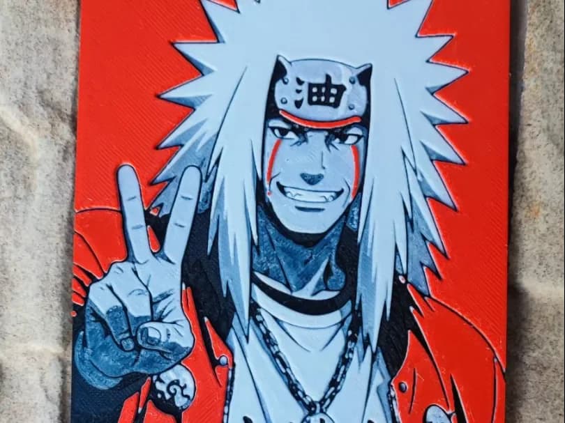 jiraiya by Garuda3D HueForge model: jiraiya by Garuda3D