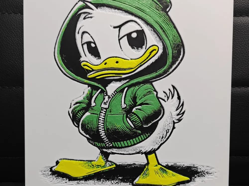 Louie Duck by TheHueforgeLady HueForge model: Louie Duck by TheHueforgeLady