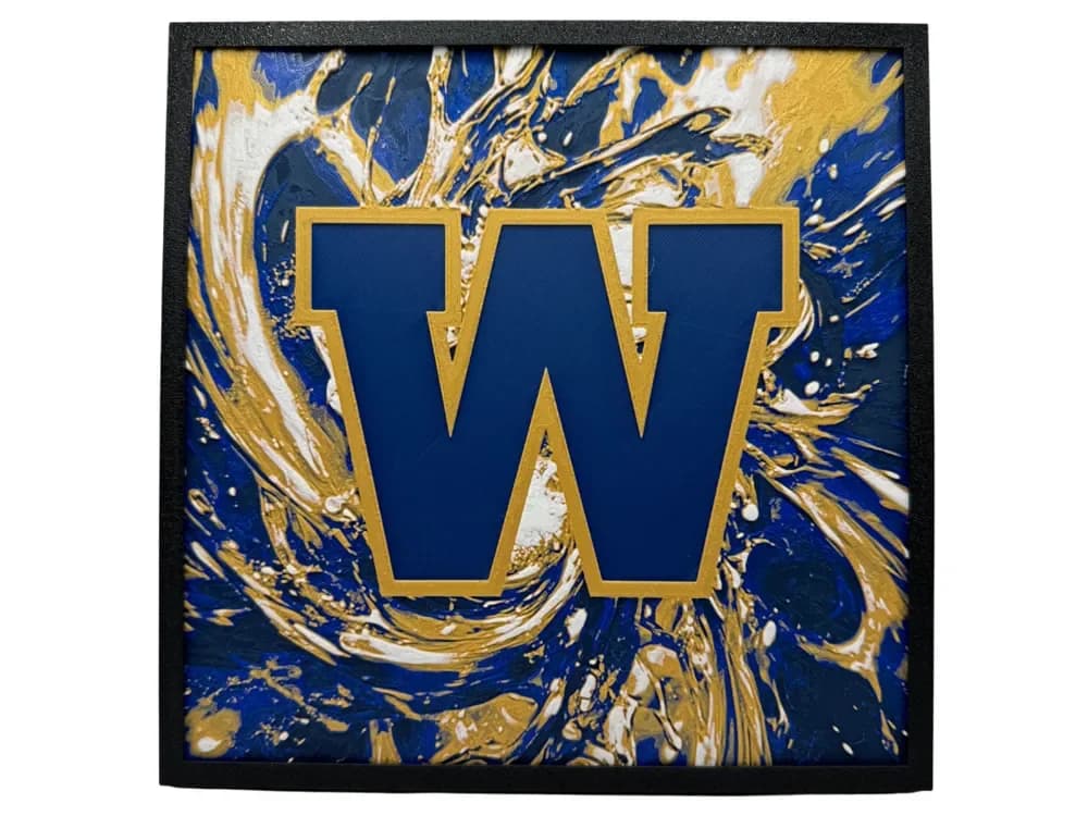 Winnipeg Blue Bombers - CFL Hueforge by Canadian Gamer HueForge model: Winnipeg Blue Bombers - CFL Hueforge by Canadian Gamer