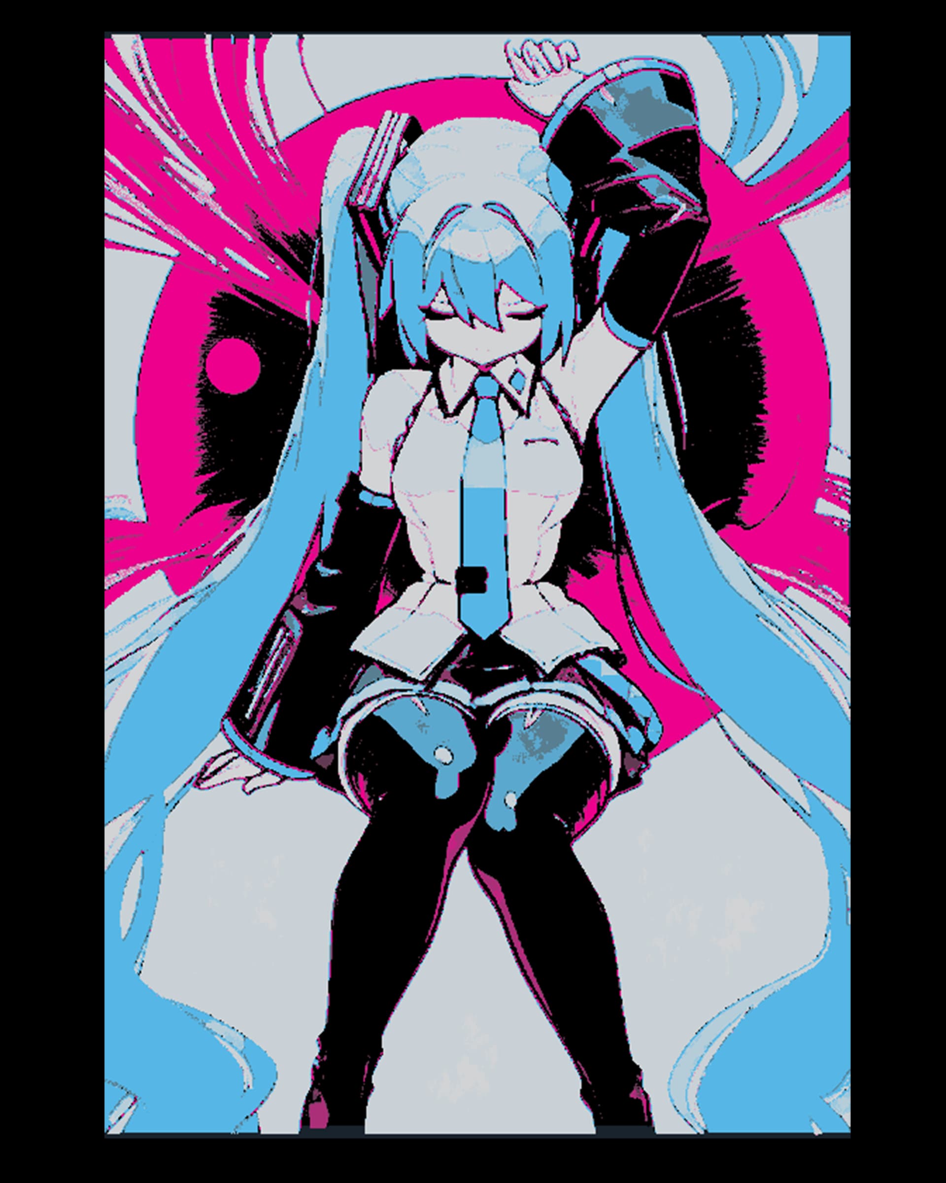 Hatsune Miku art - A fans perspective - Hueforge art Hatsune Miku art - A fans perspective - Hueforge art