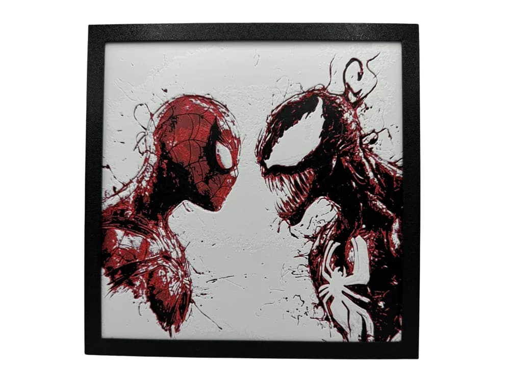 Spider-Man Vs Venom by Canadian Gamer HueForge model: Spider-Man Vs Venom by Canadian Gamer