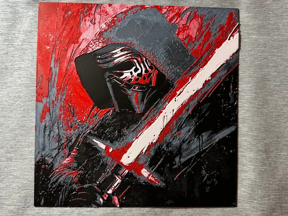 HueForge model: Kylo Ren Hueforge by Hey Ben