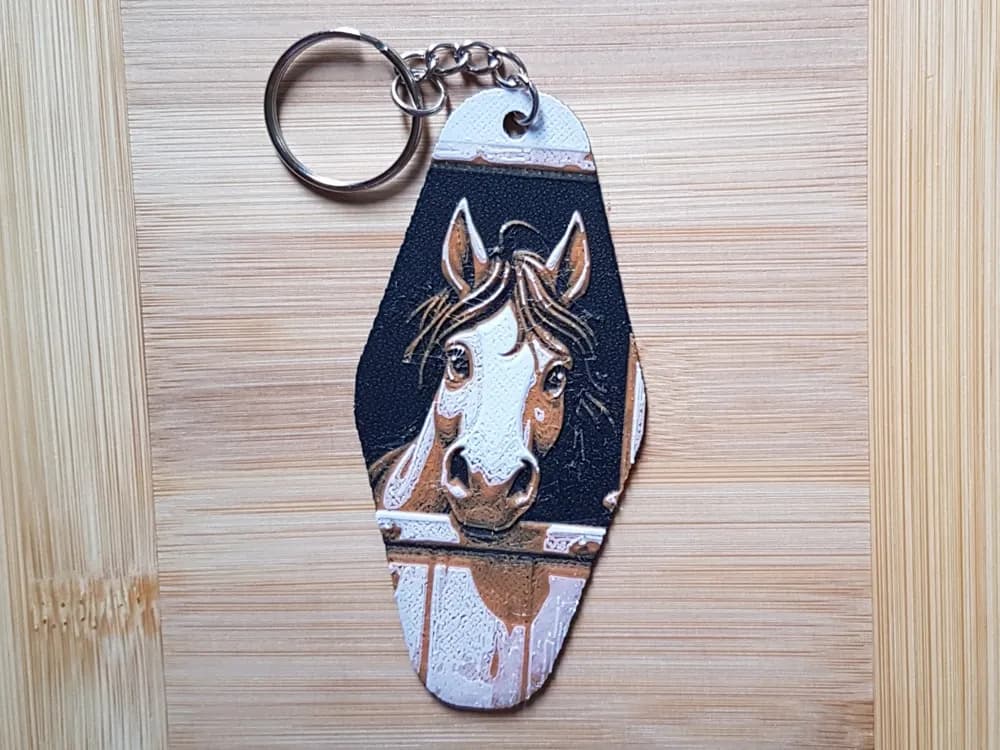 Keychain, Hotel/Motel Style, Stable Horse by Dame Jo HueForge model: Keychain, Hotel/Motel Style, Stable Horse by Dame Jo