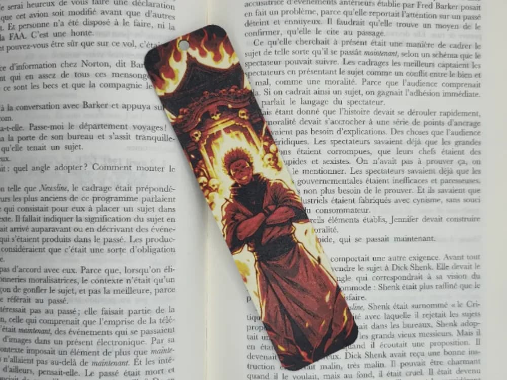 Bookmark Sukuna fire by Kactus Fpv HueForge model: Bookmark Sukuna fire by Kactus Fpv