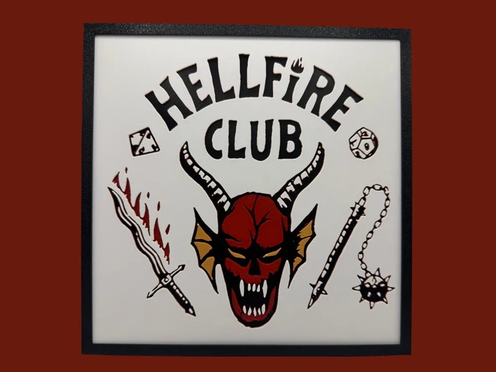 HueForge model: Hellfire Club - Stranger Things by Canadian Gamer