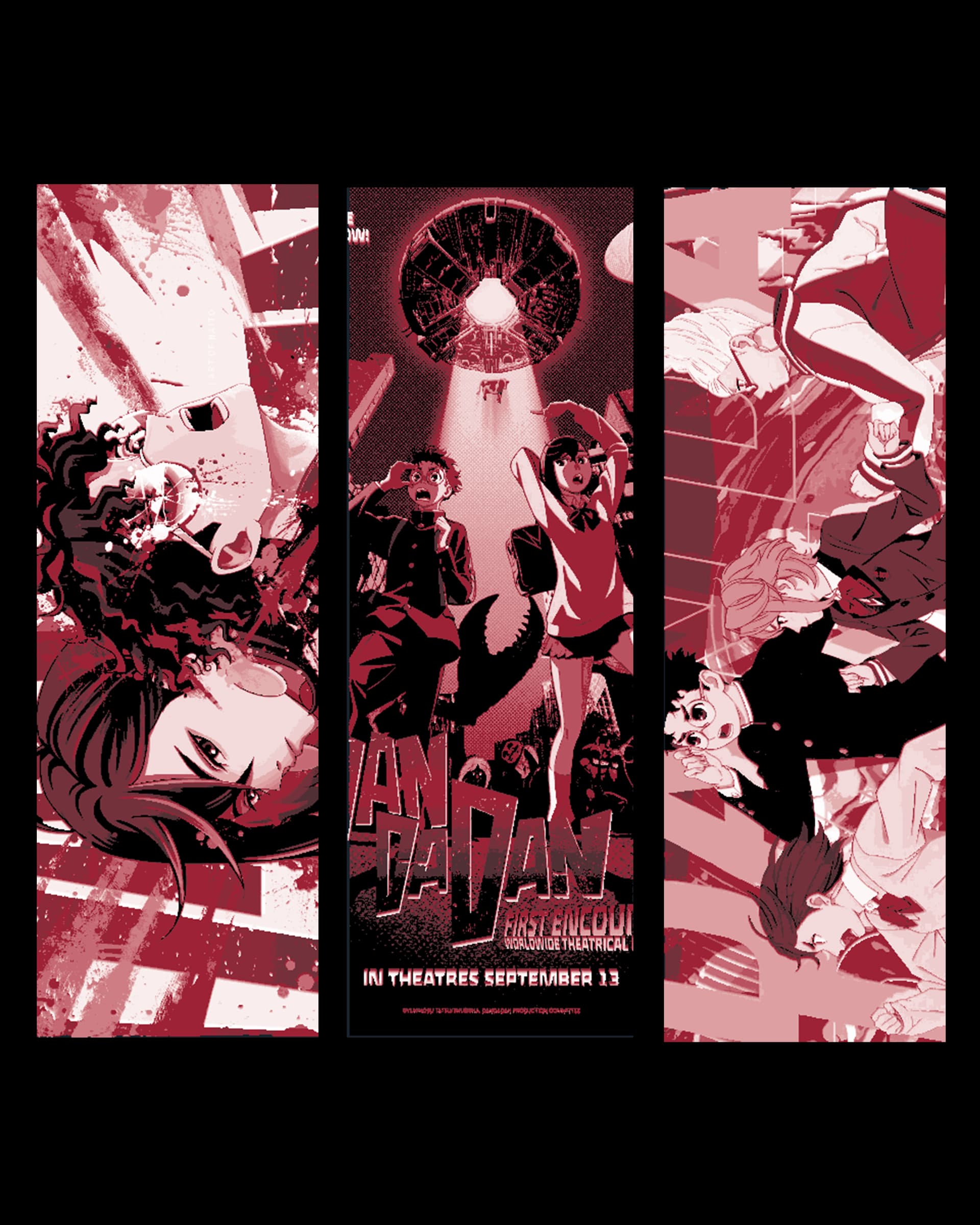 Fan Art Manga Special - Dan Da Dan Anime set of Bookmarks Fan Art Manga Special - Dan Da Dan Anime set of Bookmarks