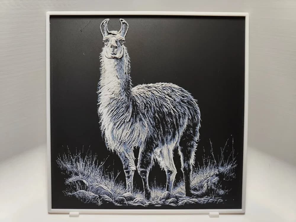 HueForge model: Lama - Hueforge by BeaN