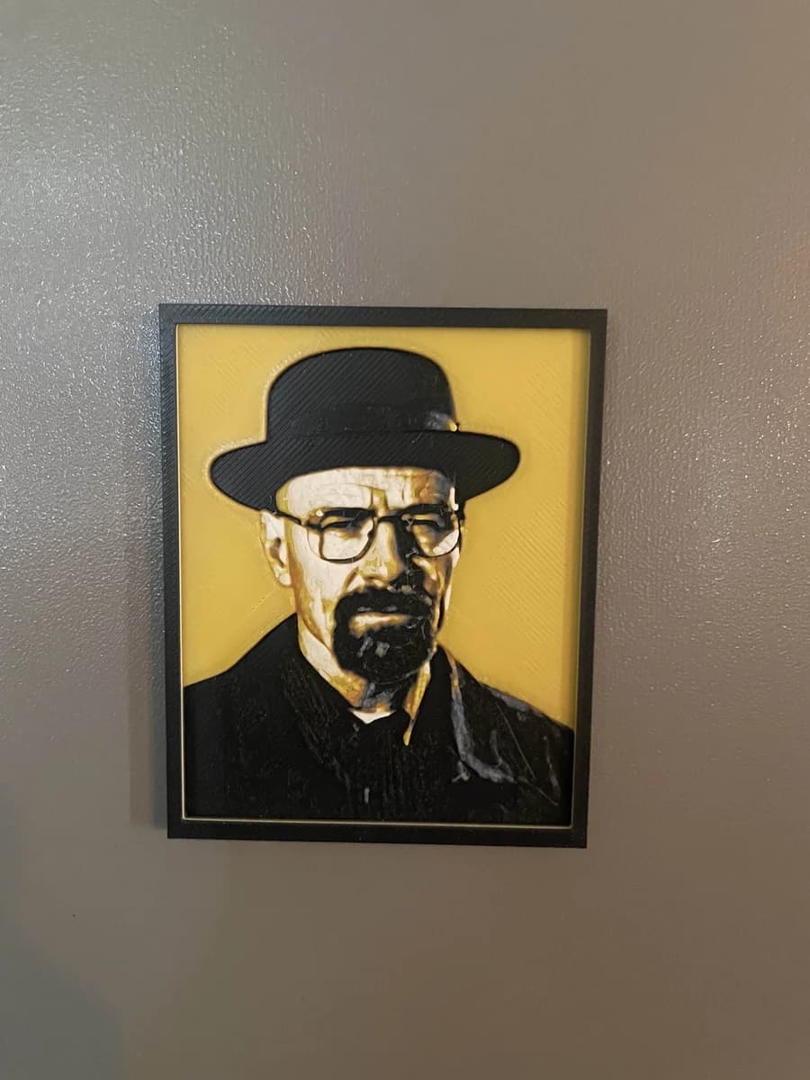 Mini Heisenberg by Cloudy Nostalgia HueForge model: Mini Heisenberg by Cloudy Nostalgia