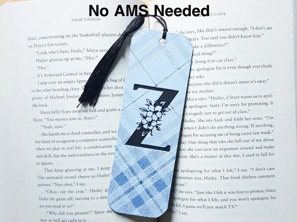 Monogram Z Bookmark, Hueforge. by Dame Jo HueForge model: Monogram Z Bookmark, Hueforge. by Dame Jo
