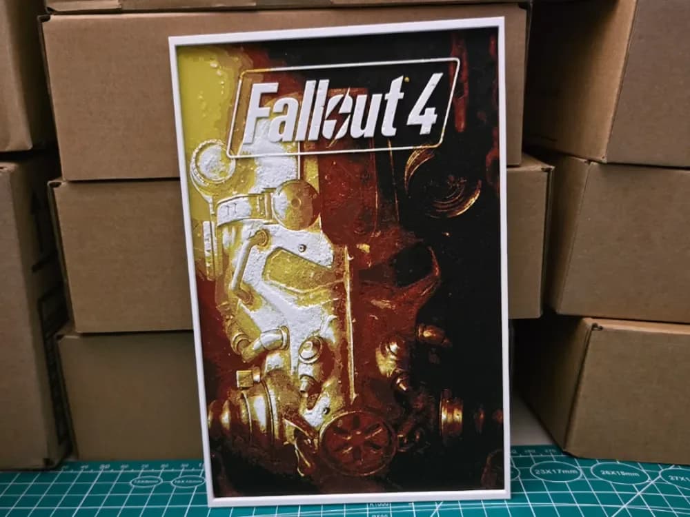 HueForge model: Fallout 4 Poster - Hueforge Art by Lumpy3D