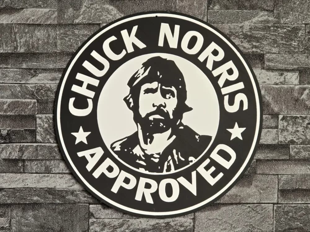 Hueforge Chuck Norris Approved by StefBull85 HueForge model: Hueforge Chuck Norris Approved by StefBull85
