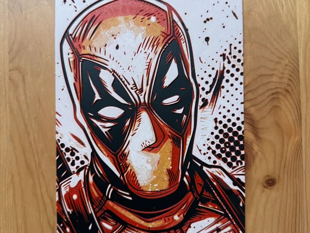 Deadpool hueforge by Morganja HueForge model: Deadpool hueforge by Morganja