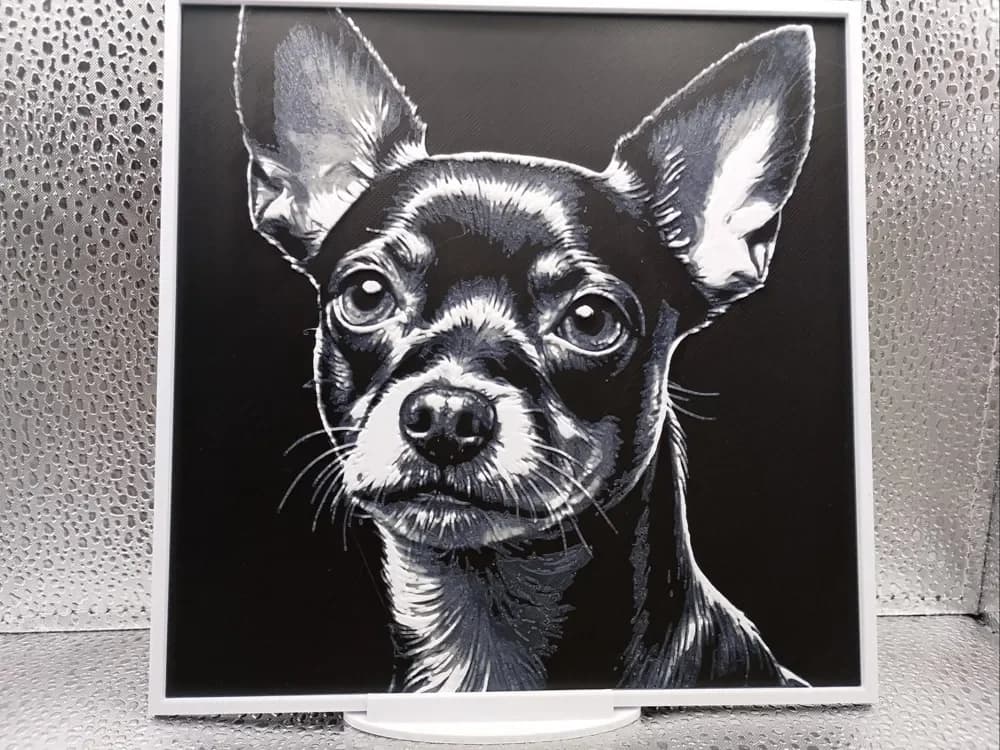 Toy Terrier Hueforge by Borishotch Industries HueForge model: Toy Terrier Hueforge by Borishotch Industries