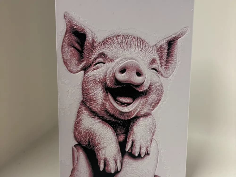Pig Hueforge by Morganja HueForge model: Pig Hueforge by Morganja