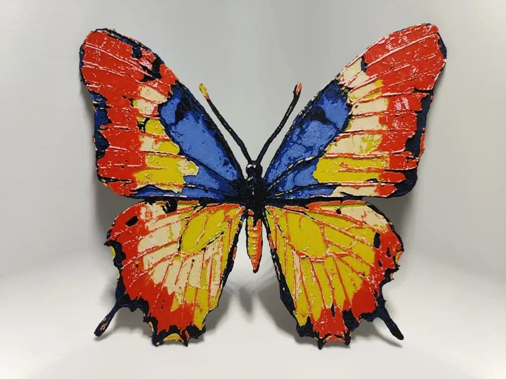 Butterfly - Abstract - Hueforge by BeaN HueForge model: Butterfly - Abstract - Hueforge by BeaN