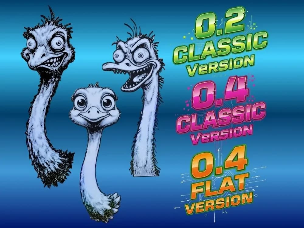 Ostrich Family Bookmark by Atrus Design HueForge model: Ostrich Family Bookmark by Atrus Design