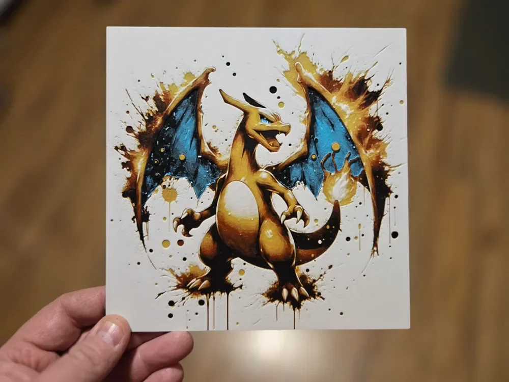 *UPDATED* Graffiti Charizard Hueforge by 3Ree Printing HueForge model: *UPDATED* Graffiti Charizard Hueforge by 3Ree Printing