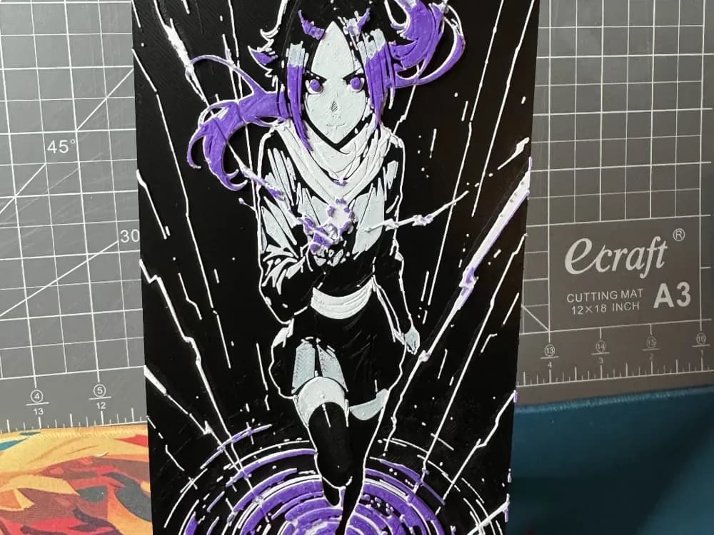 HueForge model: Hueforge of Yoruichi Shihouin from bleach by SBC Creations