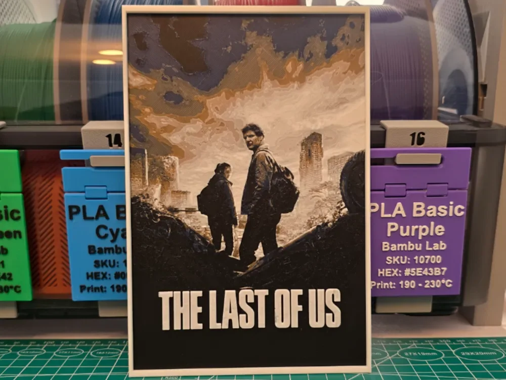 The Last of Us Series Poster - Hueforge Art by Lumpy3D HueForge model: The Last of Us Series Poster - Hueforge Art by Lumpy3D
