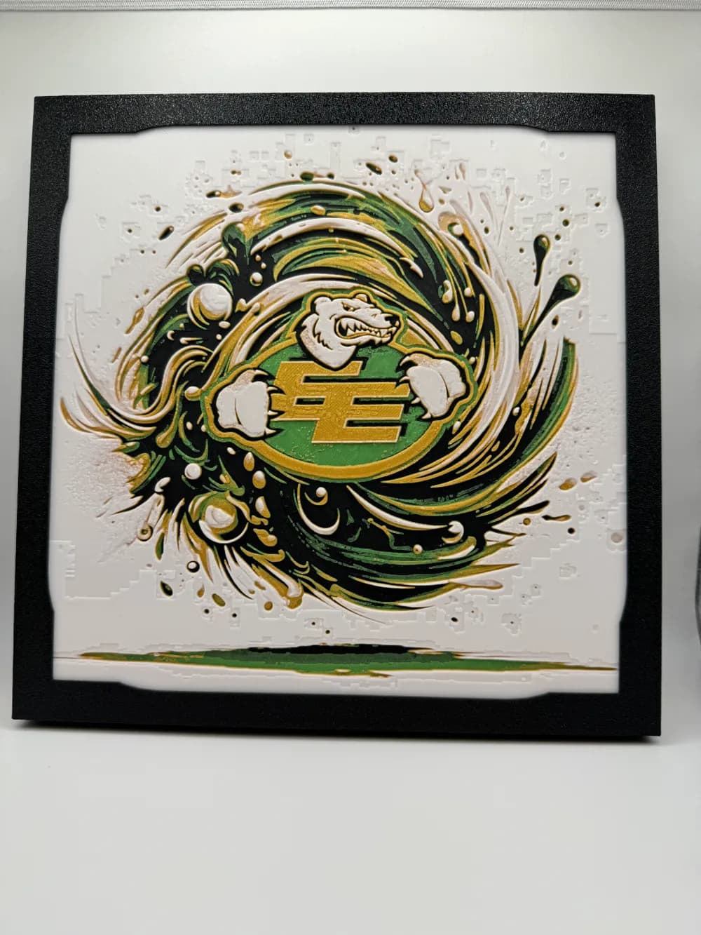 HueForge model: Edmonton Eskimo's - Retro CFL Hueforge by Canadian Gamer