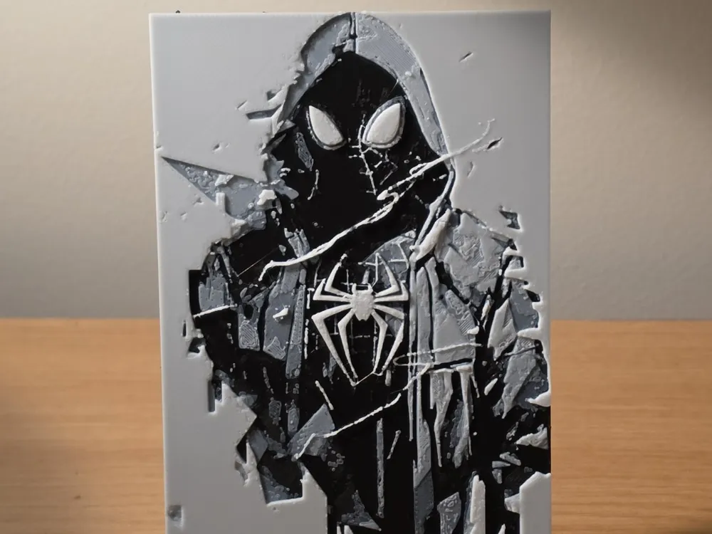Hueforge - Spiderman - Miles Morales 1 Hueforge - Spiderman - Miles Morales 1