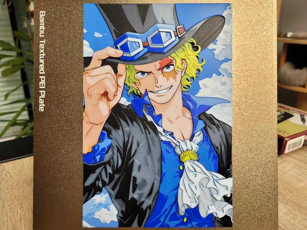 Sabo - Gentleman Rebel - One Piece HF 157x235 by Vincent111 HueForge model: Sabo - Gentleman Rebel - One Piece HF 157x235 by Vincent111