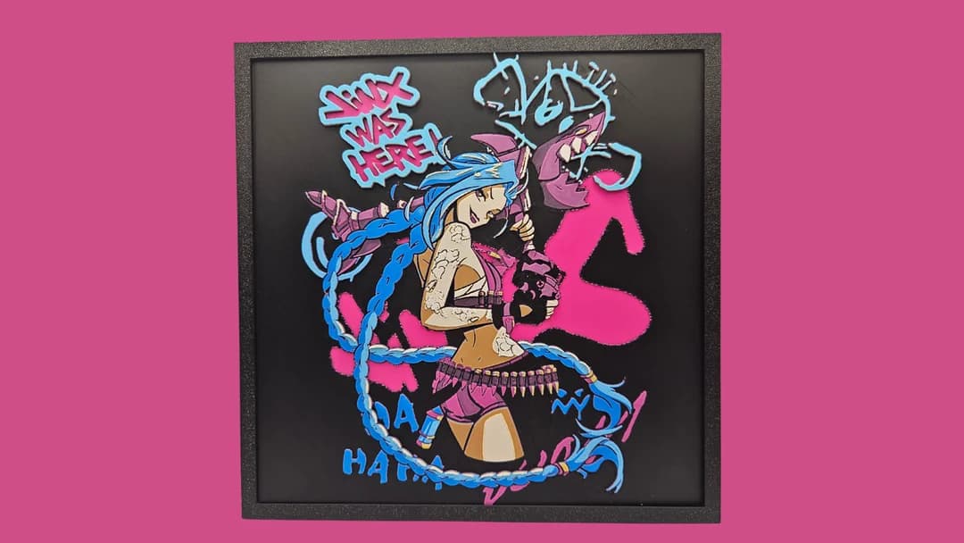 Jinx Was Here - League of Legends Hueforge Jinx Was Here - League of Legends Hueforge