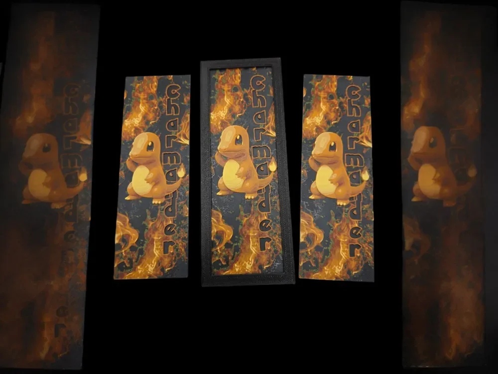 Charmander Bookmark by MythicHue's HueForge model: Charmander Bookmark by MythicHue's