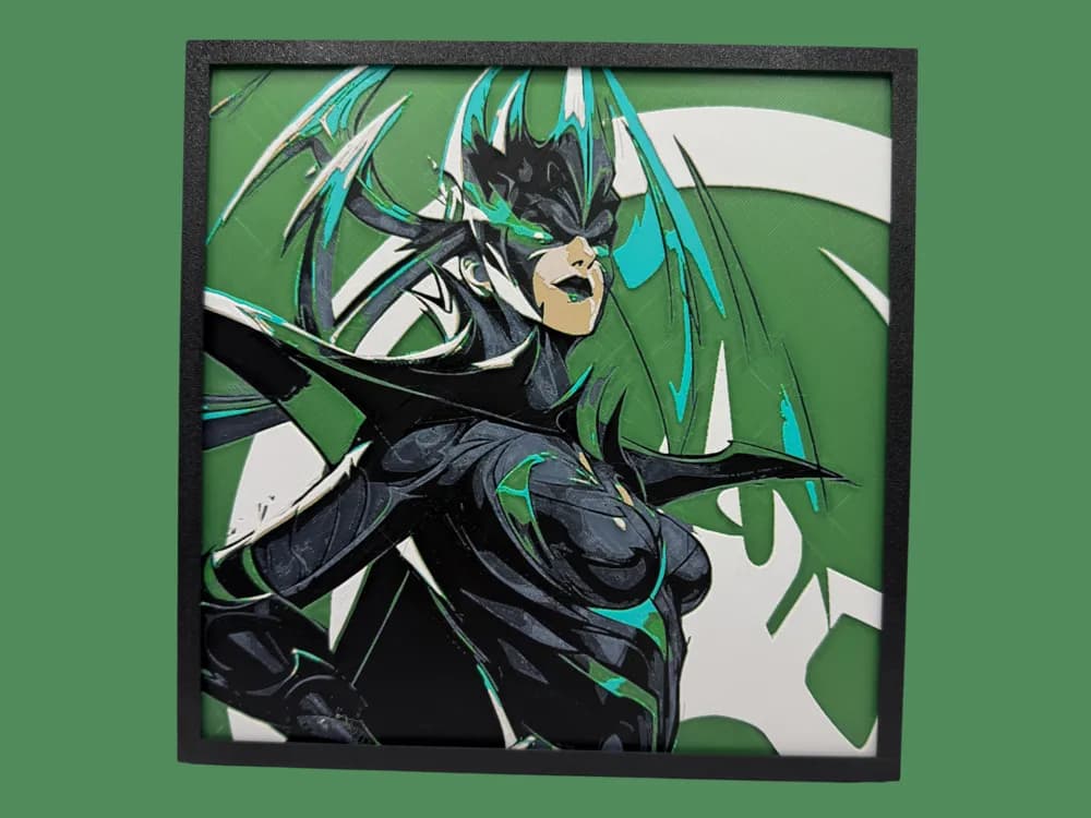 Hela - Marvel Rivals by Canadian Gamer HueForge model: Hela - Marvel Rivals by Canadian Gamer