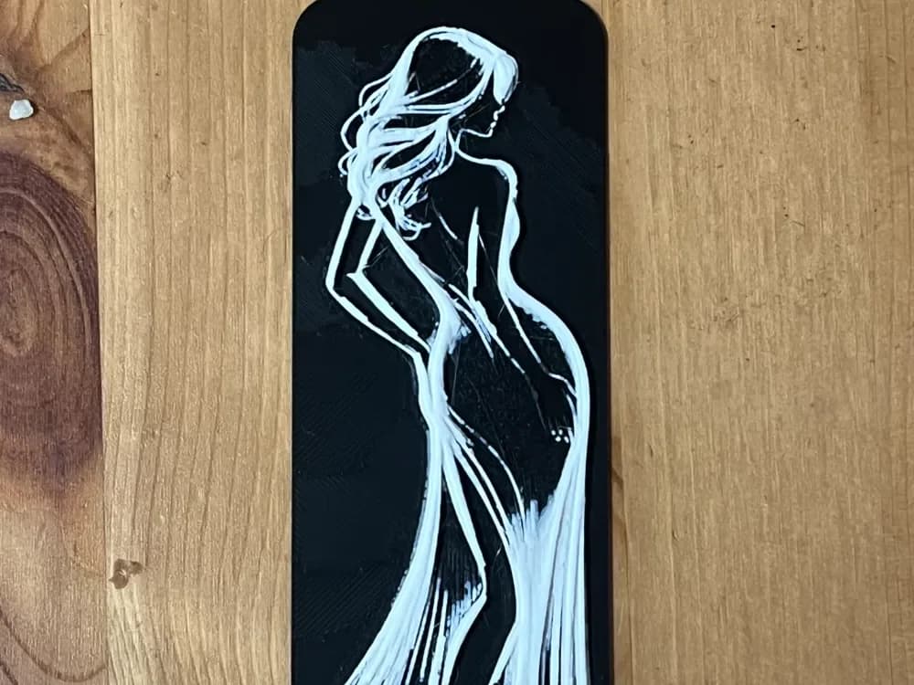 lady bookmark by Morganja HueForge model: lady bookmark by Morganja