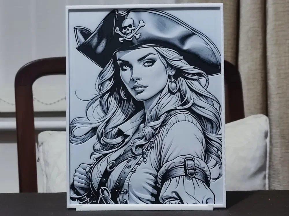 I'm A Pirate! - HueForge 2 Color by BoDad HueForge model: I'm A Pirate! - HueForge 2 Color by BoDad