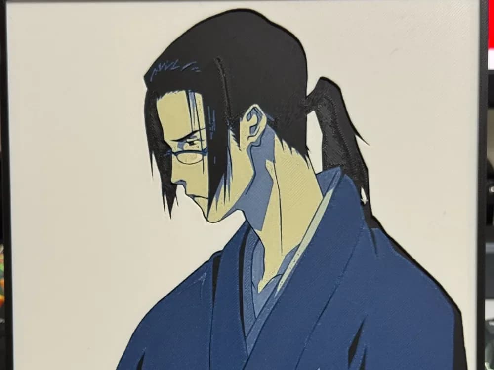 Samurai Champloo - Jin - Hueforge by Strata Prints HueForge model: Samurai Champloo - Jin - Hueforge by Strata Prints