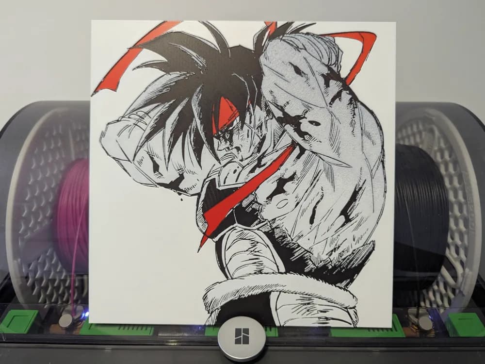 Bardock Hueforge - Dragon Ball Z by Razel HueForge model: Bardock Hueforge - Dragon Ball Z by Razel