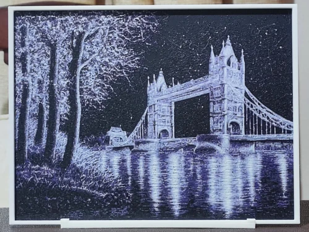 London At Night In Neon - HueForge 3 Color by BoDad HueForge model: London At Night In Neon - HueForge 3 Color by BoDad