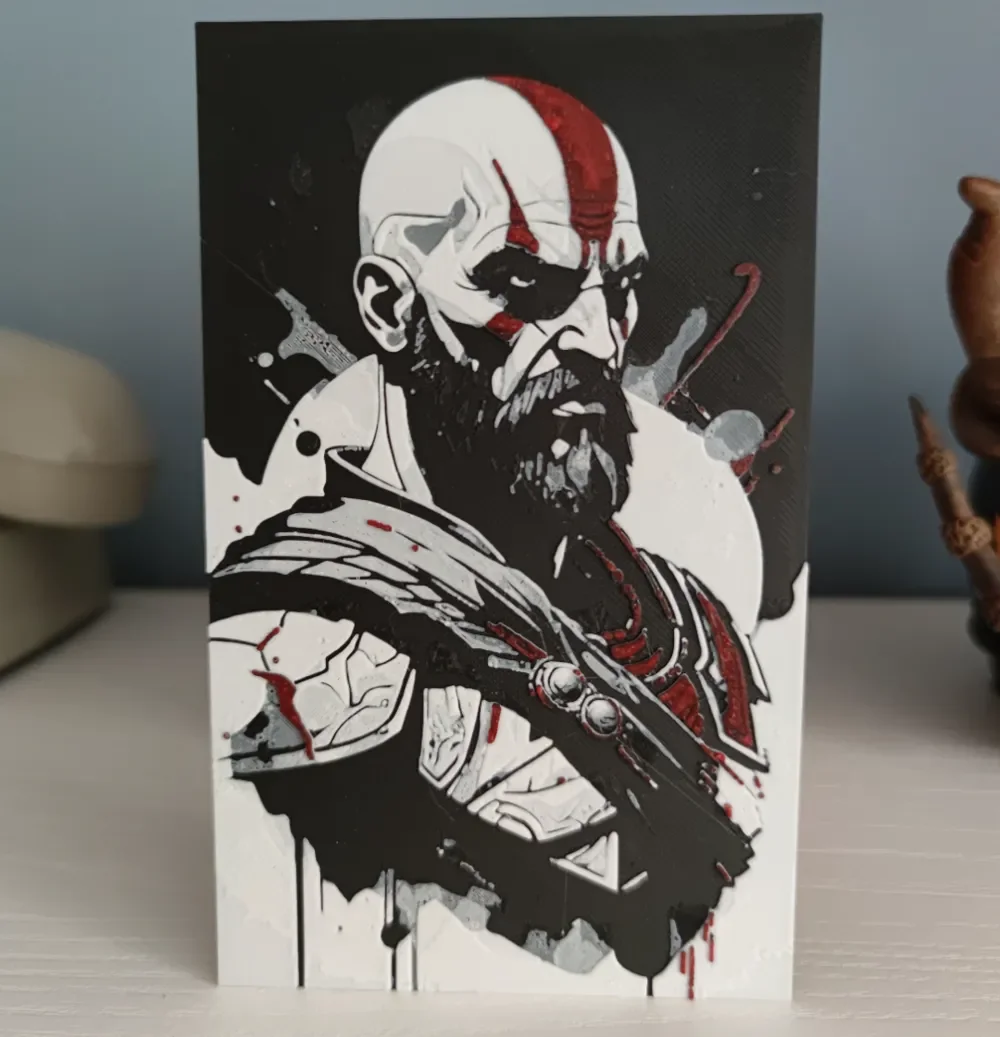 Hueforge Kratos by Litolunar HueForge model: Hueforge Kratos by Litolunar