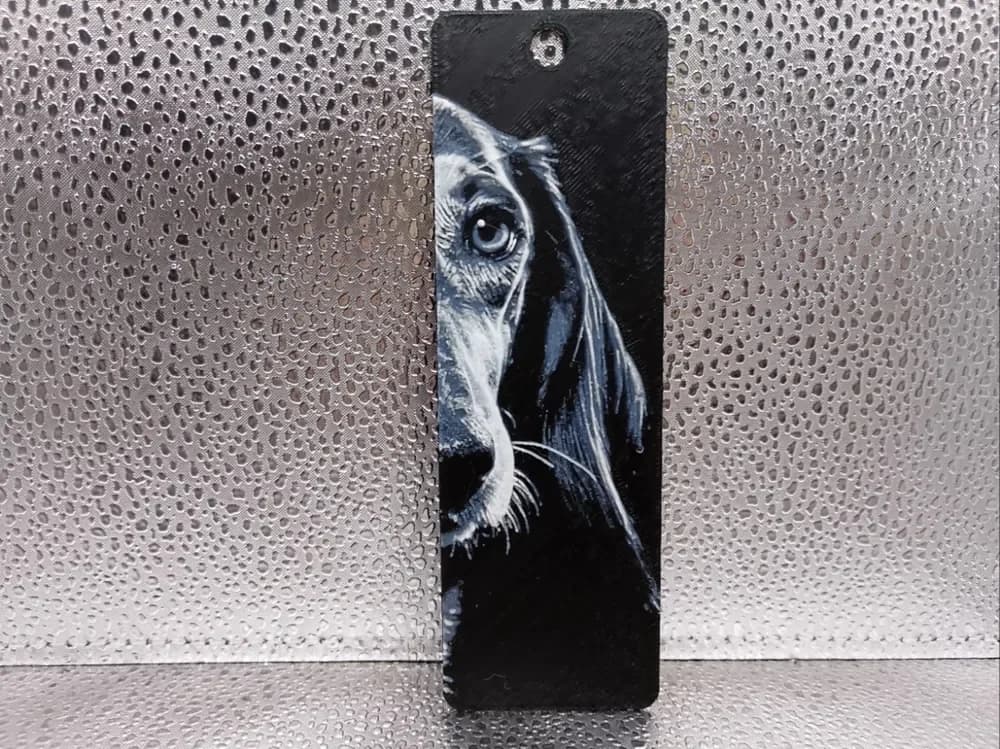 Saluki Bookmark – Hueforge by Borishotch Industries HueForge model: Saluki Bookmark – Hueforge by Borishotch Industries