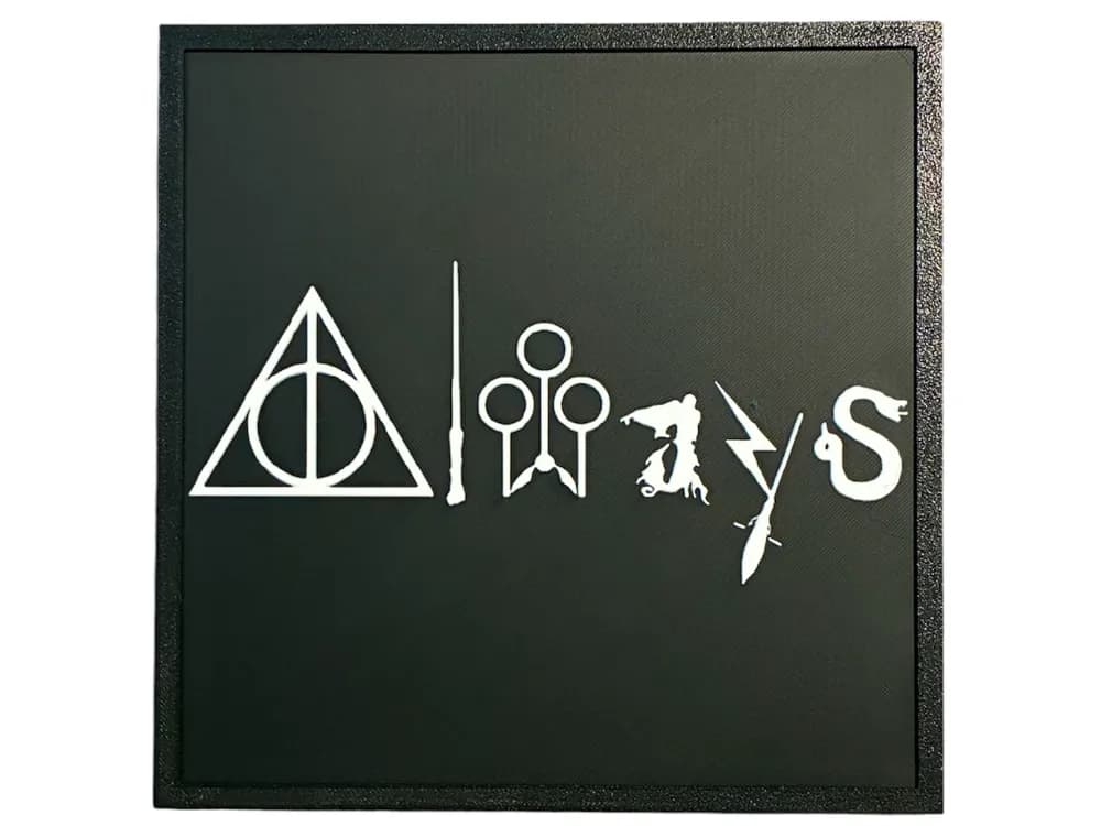 Harry Potter Minimalist by The SkyLab 3D HueForge model: Harry Potter Minimalist by The SkyLab 3D