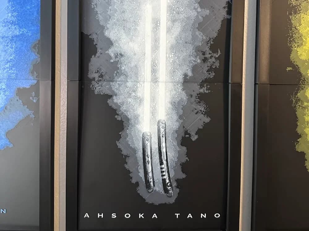 Ahsoka Tano Light Sabers 2-piece Hueforge by Hey Ben HueForge model: Ahsoka Tano Light Sabers 2-piece Hueforge by Hey Ben