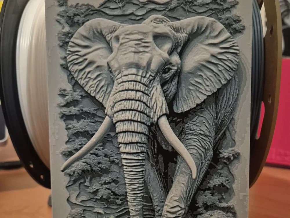 Elephant 3d hueforge Elephant 3d hueforge