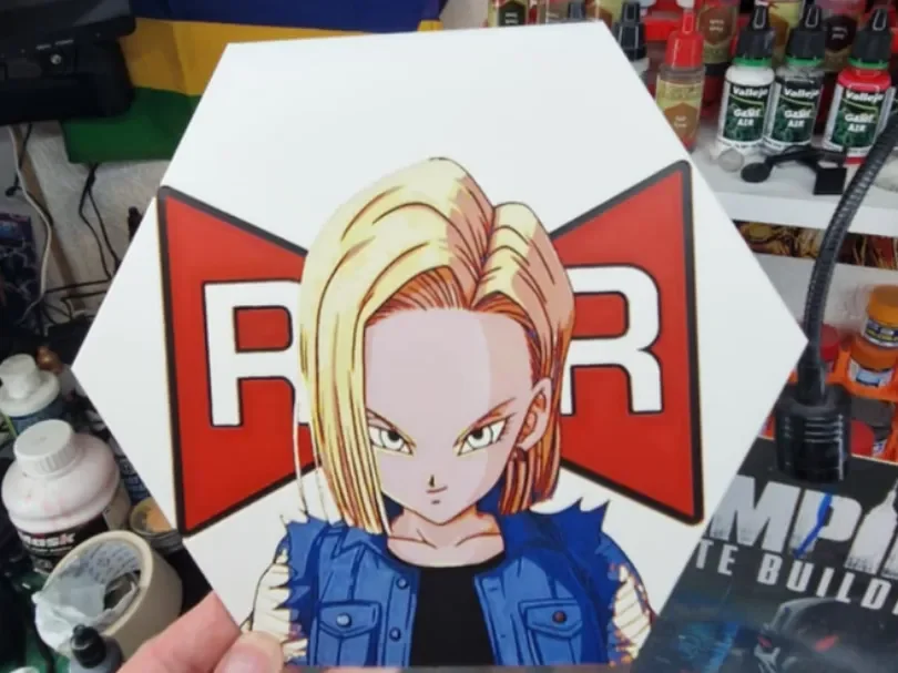 Dragon Ball Z - Android 18 Hueforge by Dakiren HueForge model: Dragon Ball Z - Android 18 Hueforge by Dakiren