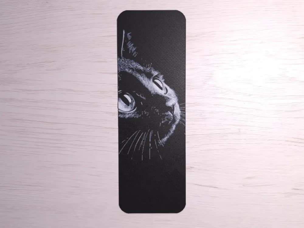 Dark Cat Bookmark by Atrus Design HueForge model: Dark Cat Bookmark by Atrus Design