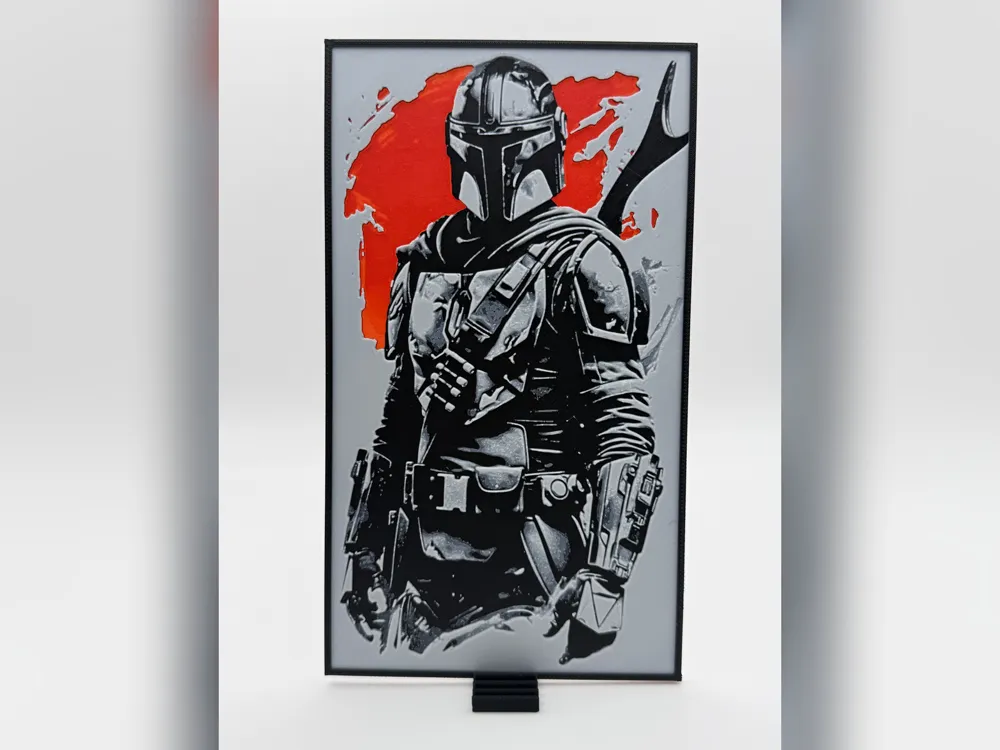 The Mandalorian HueForge Print by iPrintStuffau HueForge model: The Mandalorian HueForge Print by iPrintStuffau