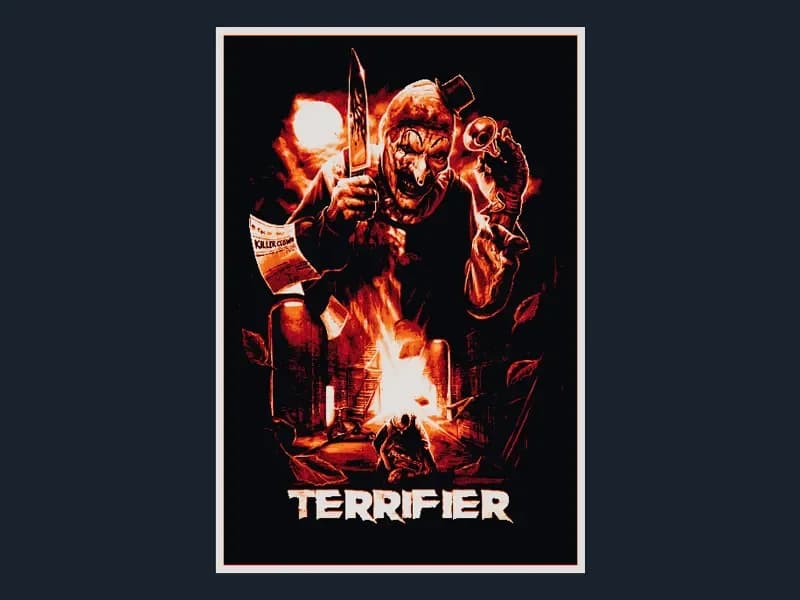 Terrifier (Movie Poster - HueForge) by HugheCraft HueForge model: Terrifier (Movie Poster - HueForge) by HugheCraft
