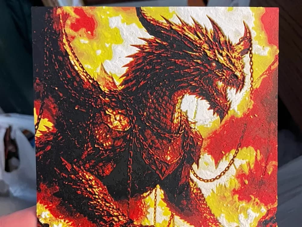 Armored Dragon in Chains