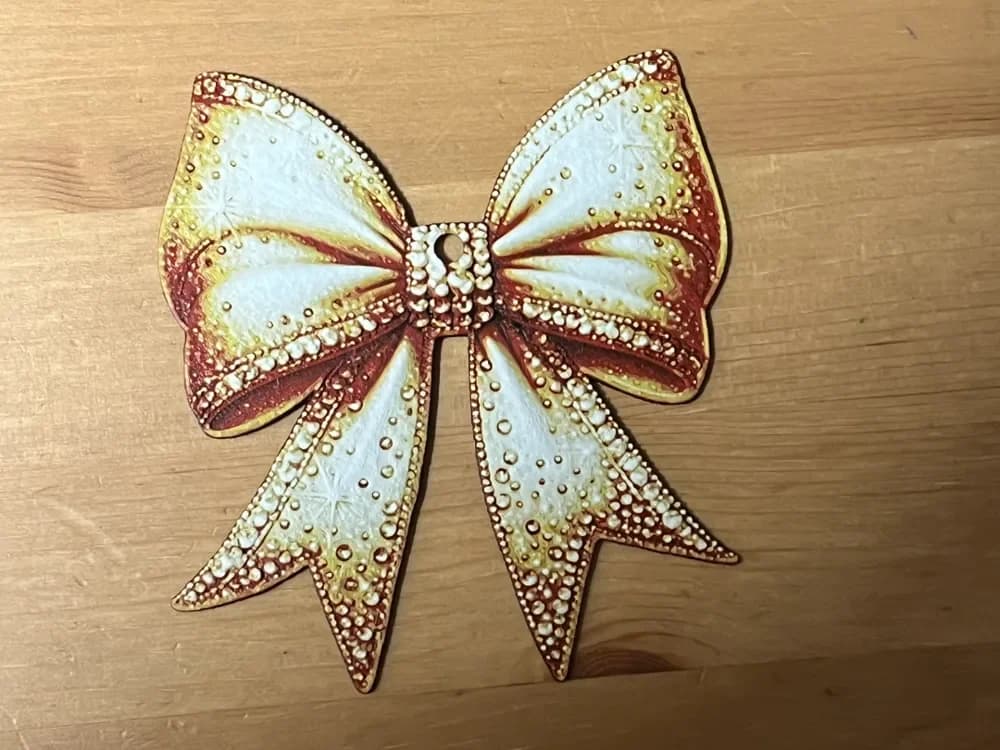 bow christmas tree decoration by Morganja HueForge model: bow christmas tree decoration by Morganja