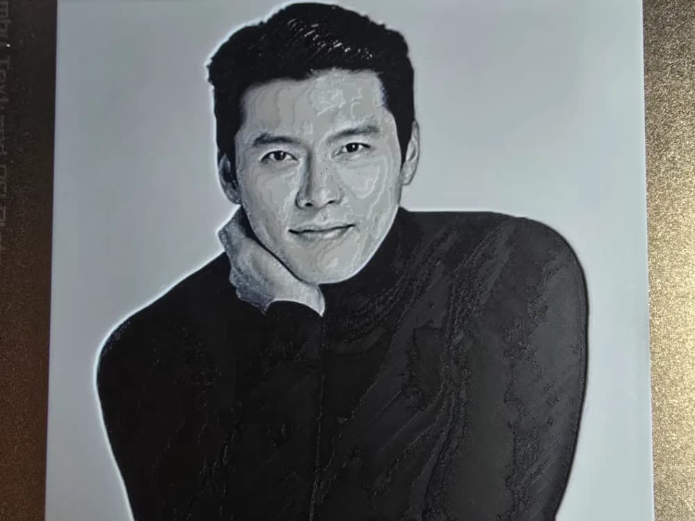 Park Hyun Bin Hueforge by 3D-Mentiel HueForge model: Park Hyun Bin Hueforge by 3D-Mentiel