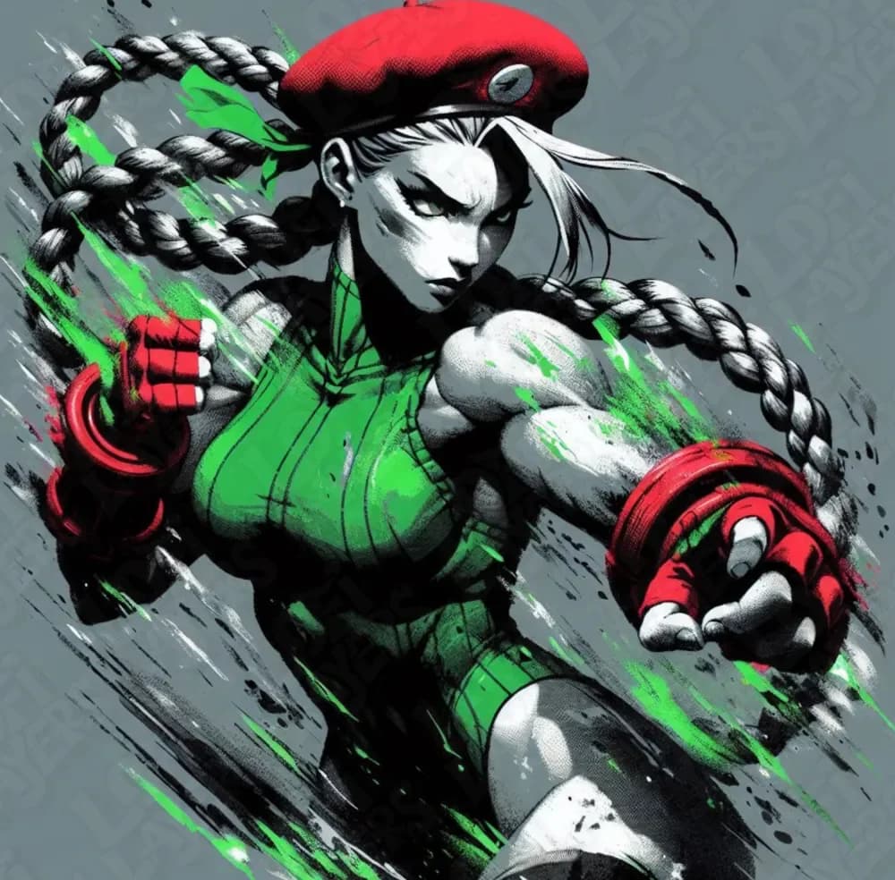 Cammy (Street Fighter) Hueforge by LoFi Layers HueForge model: Cammy (Street Fighter) Hueforge by LoFi Layers